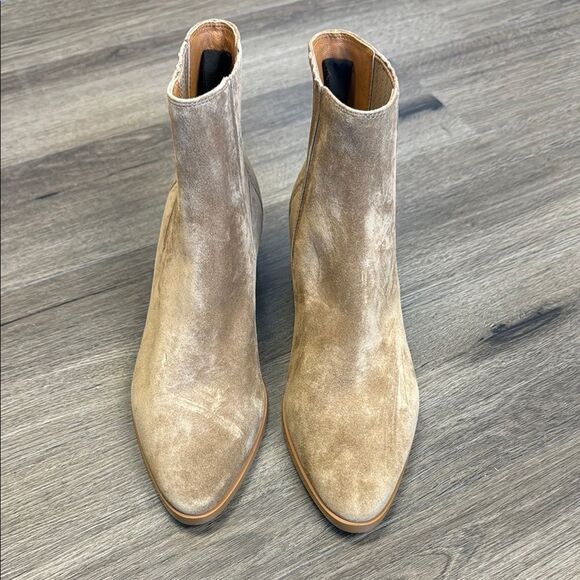 rag & bone Rover Tan Suede Ankle Chelsea Boots 7.5 - Picture 3 of 9
